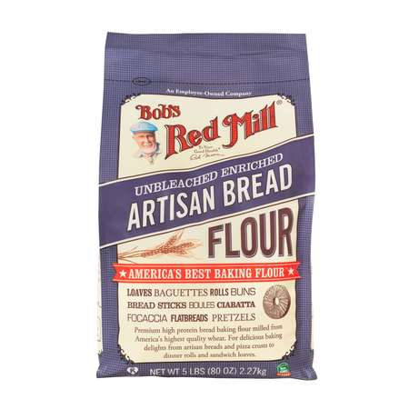 Bobs Red Mill Natural Foods Bob's Red Mill Kosher Artisan Bread Flour 5lbs Bag, PK4 1317C054